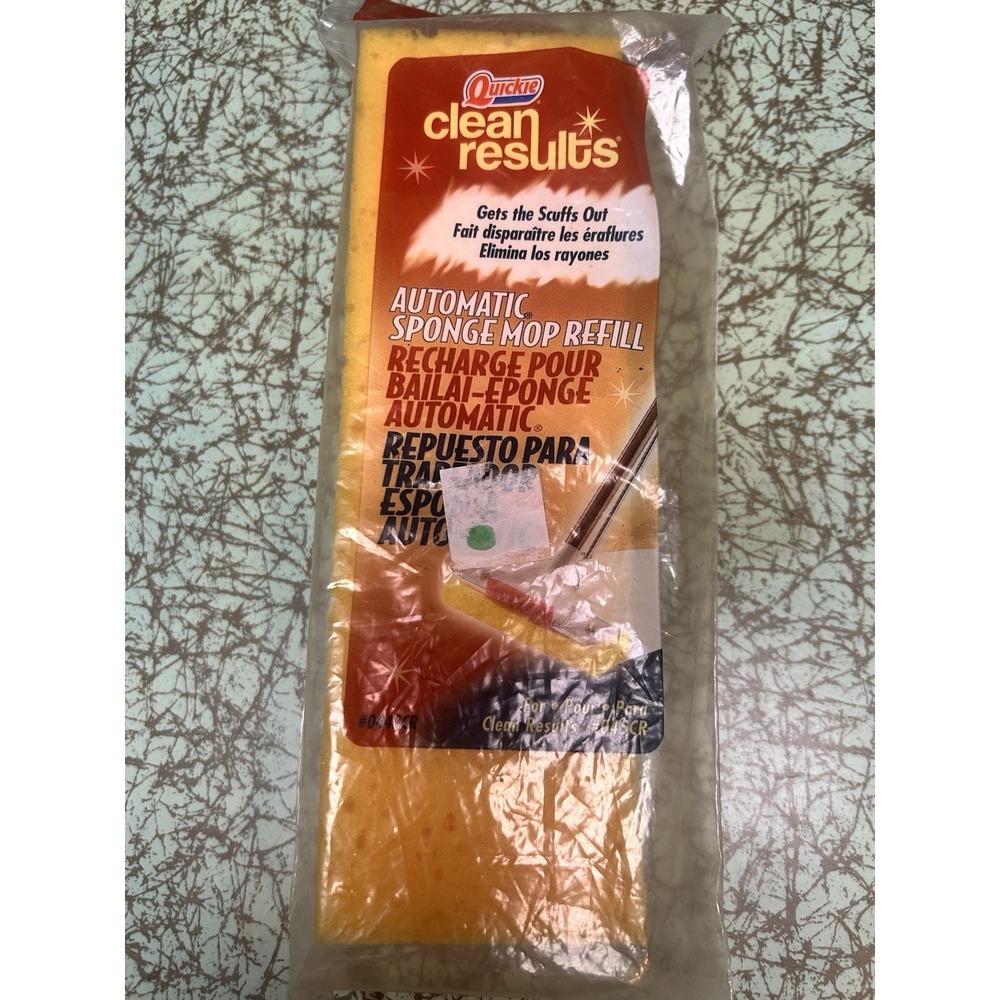 Quickie Clean Results Automatic Sponge Mop Refill #0442CR #045CR NOS SEALED